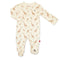 Jolie Giraffe Organic Cotton Magnetic Footie, Cream