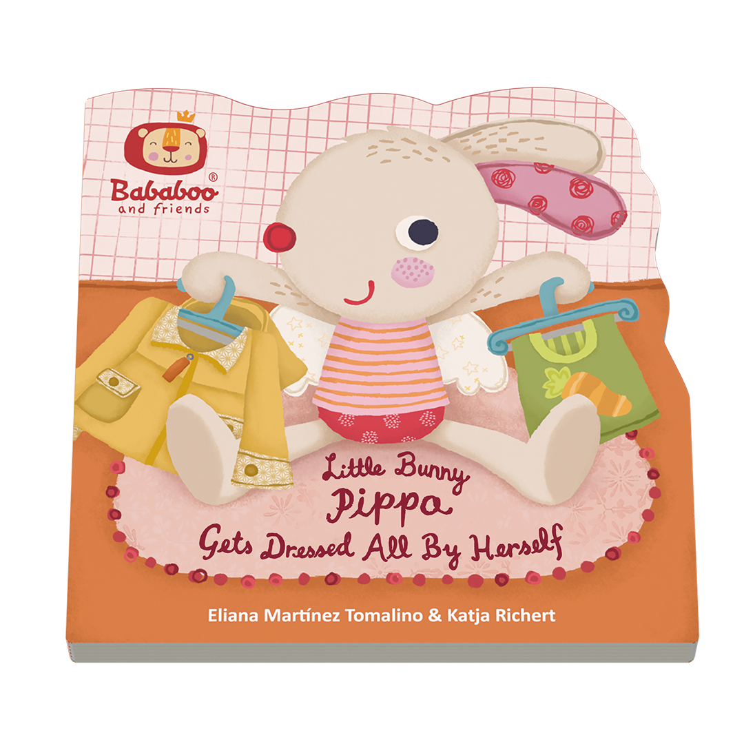Bababoo and friends Little Rabbit Pippa Gets Dressed All By Herself Board Book