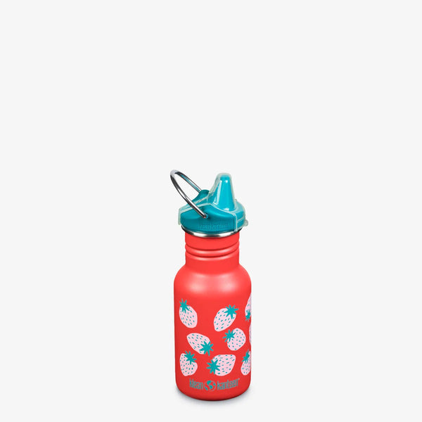 Kid Classic Narrow 12oz, Kid Sippy Cap, Coral Strawberries
