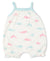 Kissy Love Whales Sleeveless Playsuit, Turquoise