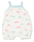 Kissy Love Whales Sleeveless Playsuit, Turquoise