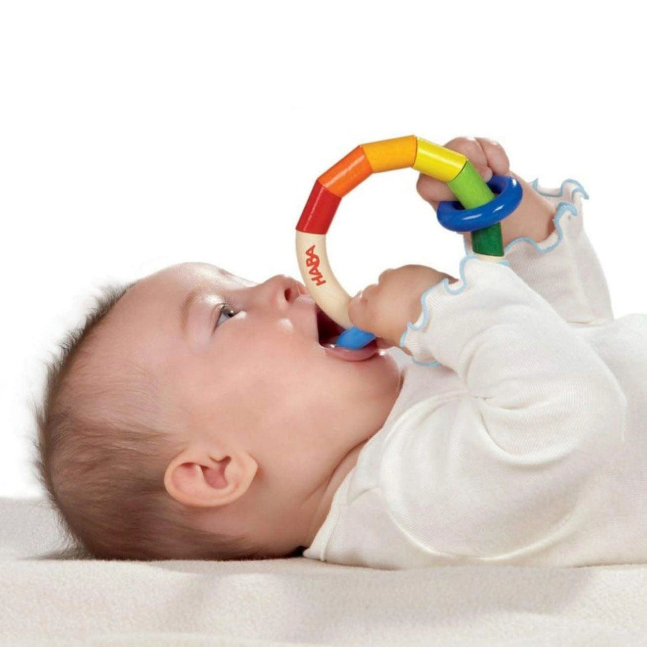 Bab Fall Rattle Haba Kringelring Wooden Baby Rattle – Kids 'N Kribs