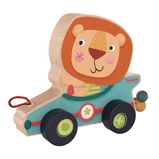Lion Bababoo Push and Pull Toy