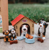 Little Friends Brown and Tricolor Puppies Play Set
