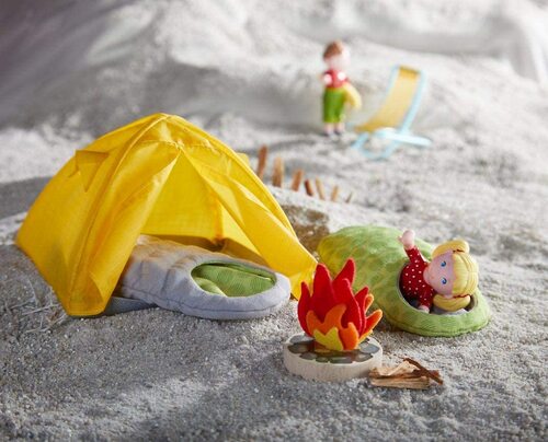 Little Friends Camping Trip Play Set with Sleeping Bags