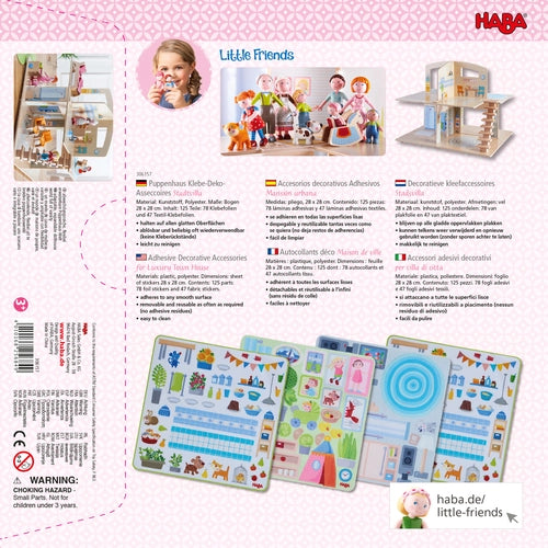 Little Friends Dollhouse Town Villa Decorative Decals