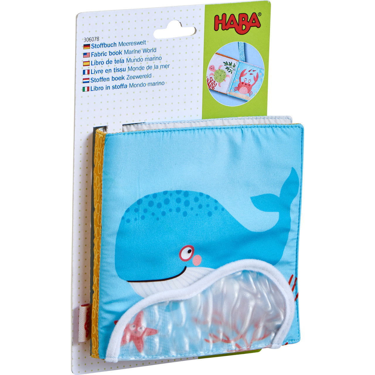 Marine World Fabric Baby Book