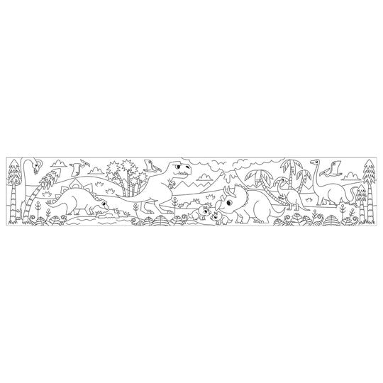 Mini Coloring Roll, Mighty Dinosaurs