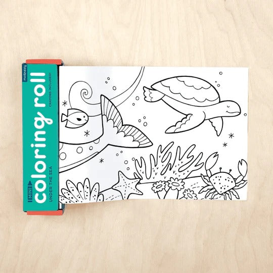 Mini Coloring Roll, Under The Sea