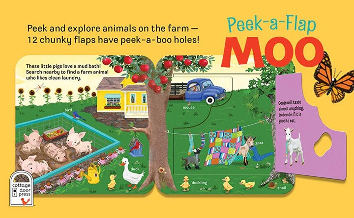 Moo Peek-A-Flap Book