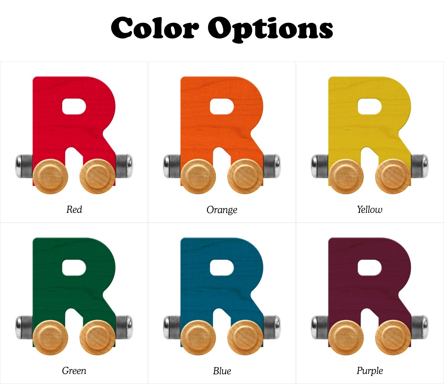 NameTrains Bright Letter R