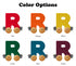 NameTrains Bright Letter R