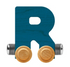 NameTrains Bright Letter R