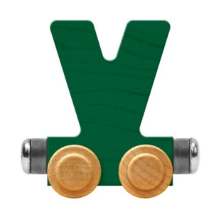 NameTrains Bright Letter V