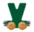 NameTrains Bright Letter V