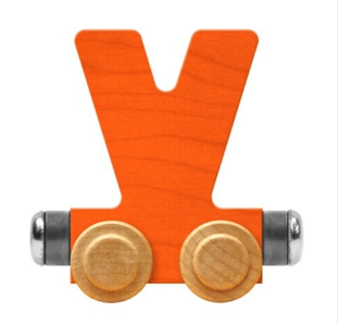 NameTrains Bright Letter V