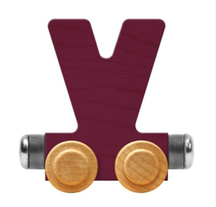 NameTrains Bright Letter V