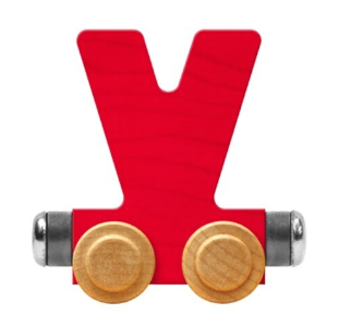 NameTrains Bright Letter V