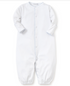 New Kissy Dots Conv. Gown, White/Blue