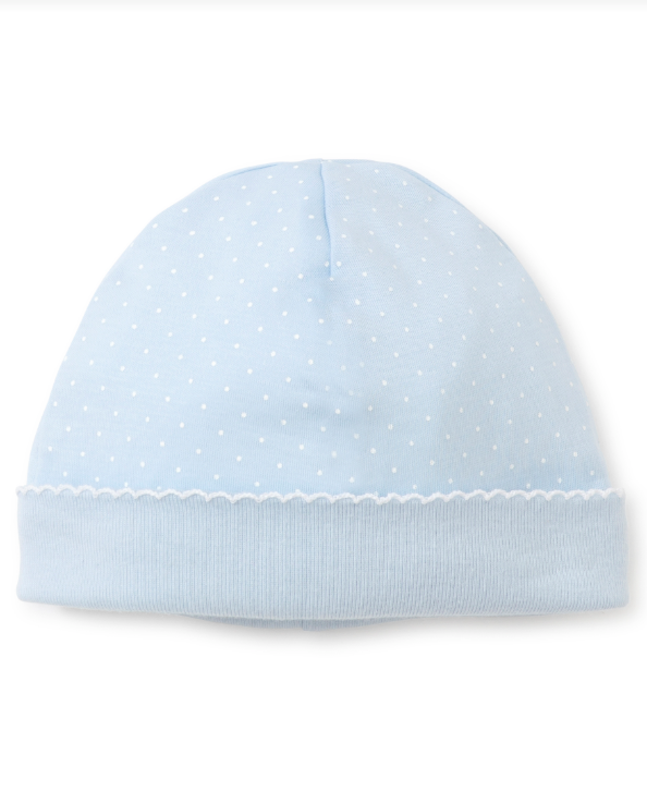New Kissy Dots Hat, Blue/White