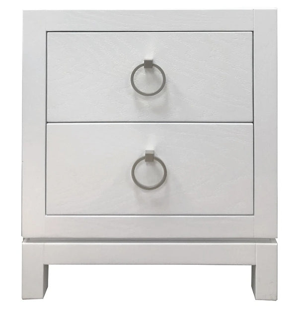Artisan 2 Drawer Nightstand, White Oak