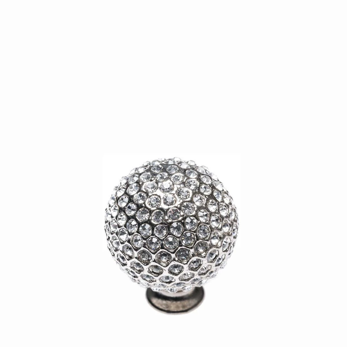 Crystal Ball Silver with White Knob