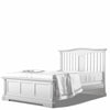 Imperio Full Bed, Open Back Solid White
