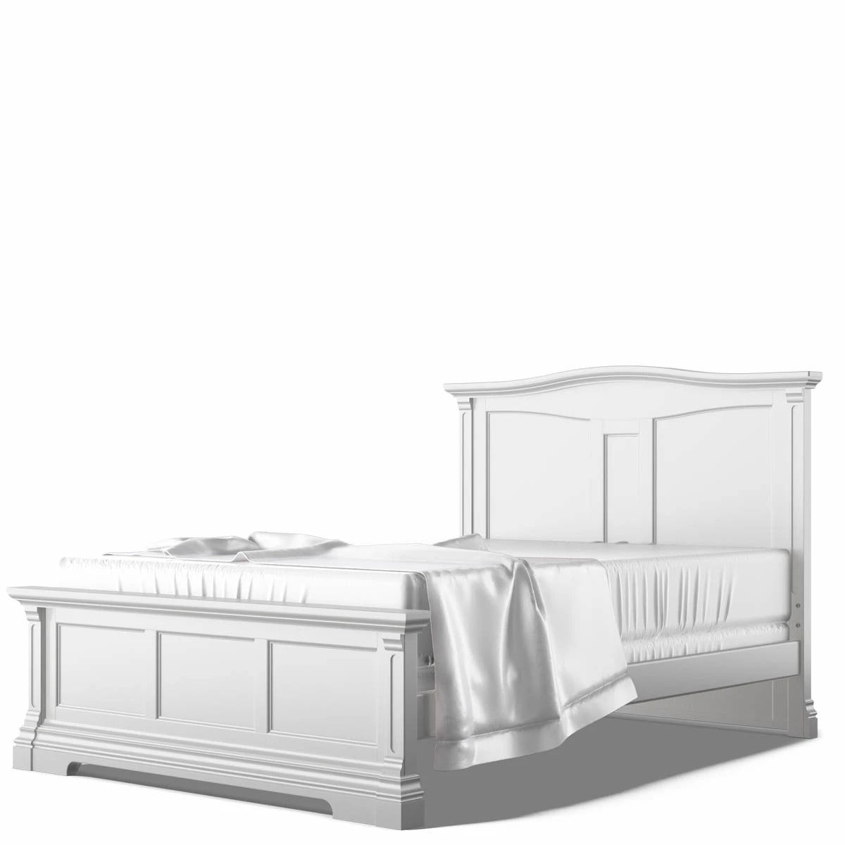 Imperio Full Bed, Solid Back Solid White