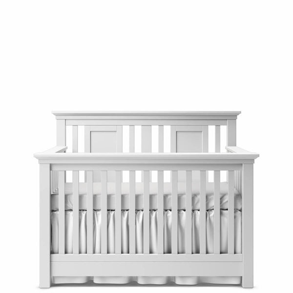 Convertible Crib Open Back Solid White