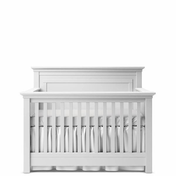 Convertible Crib Solid Back Solid White