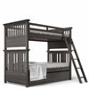 Twin Over Twin Bunk Bed Oil Grey