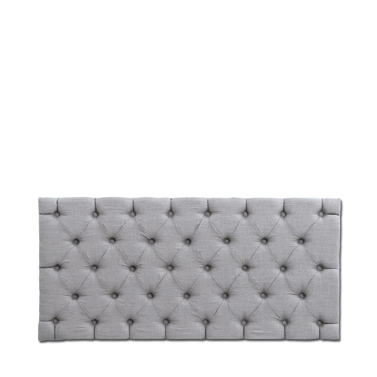 Tufted Panel Grey Linen