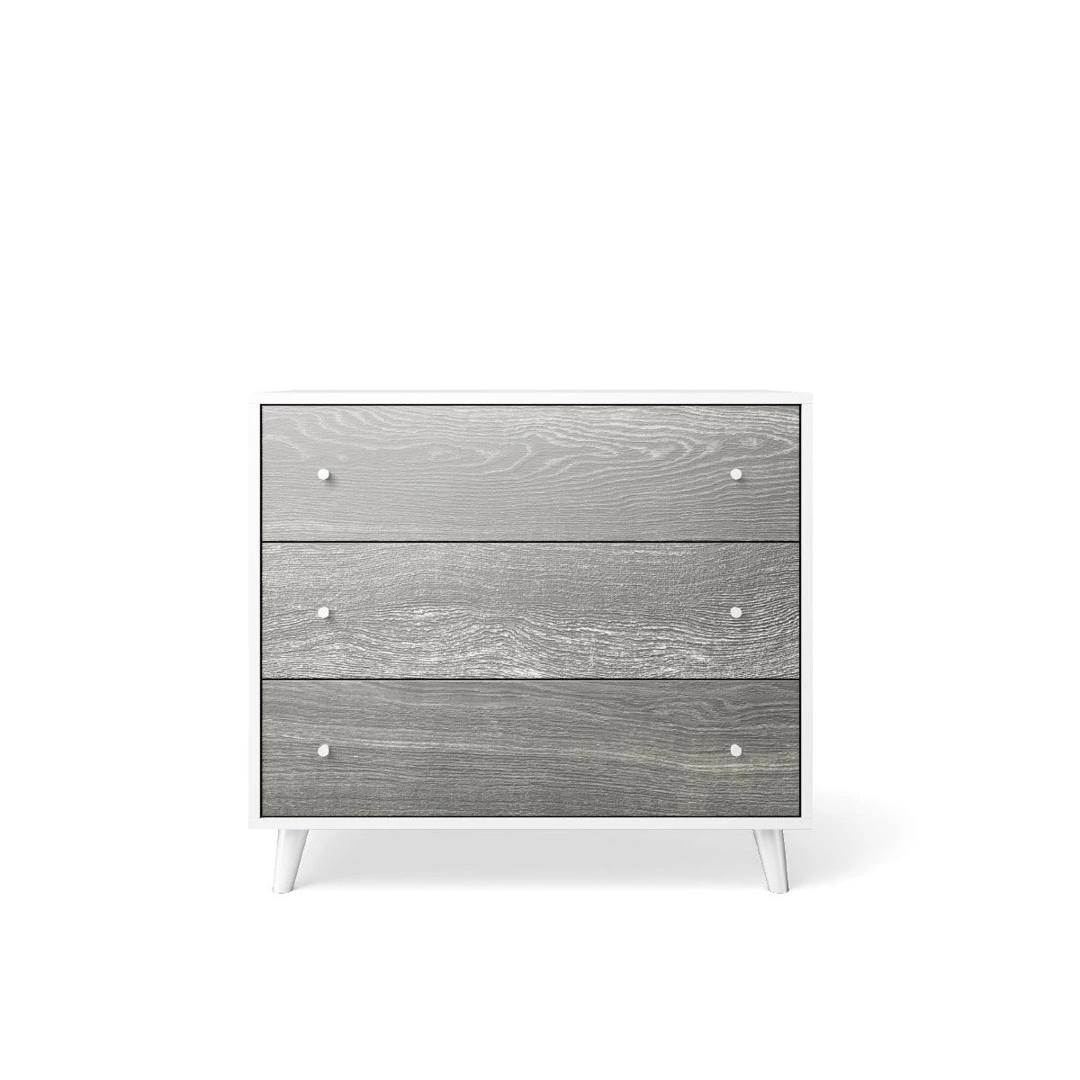 Single Dresser Silver Frost with Solid White