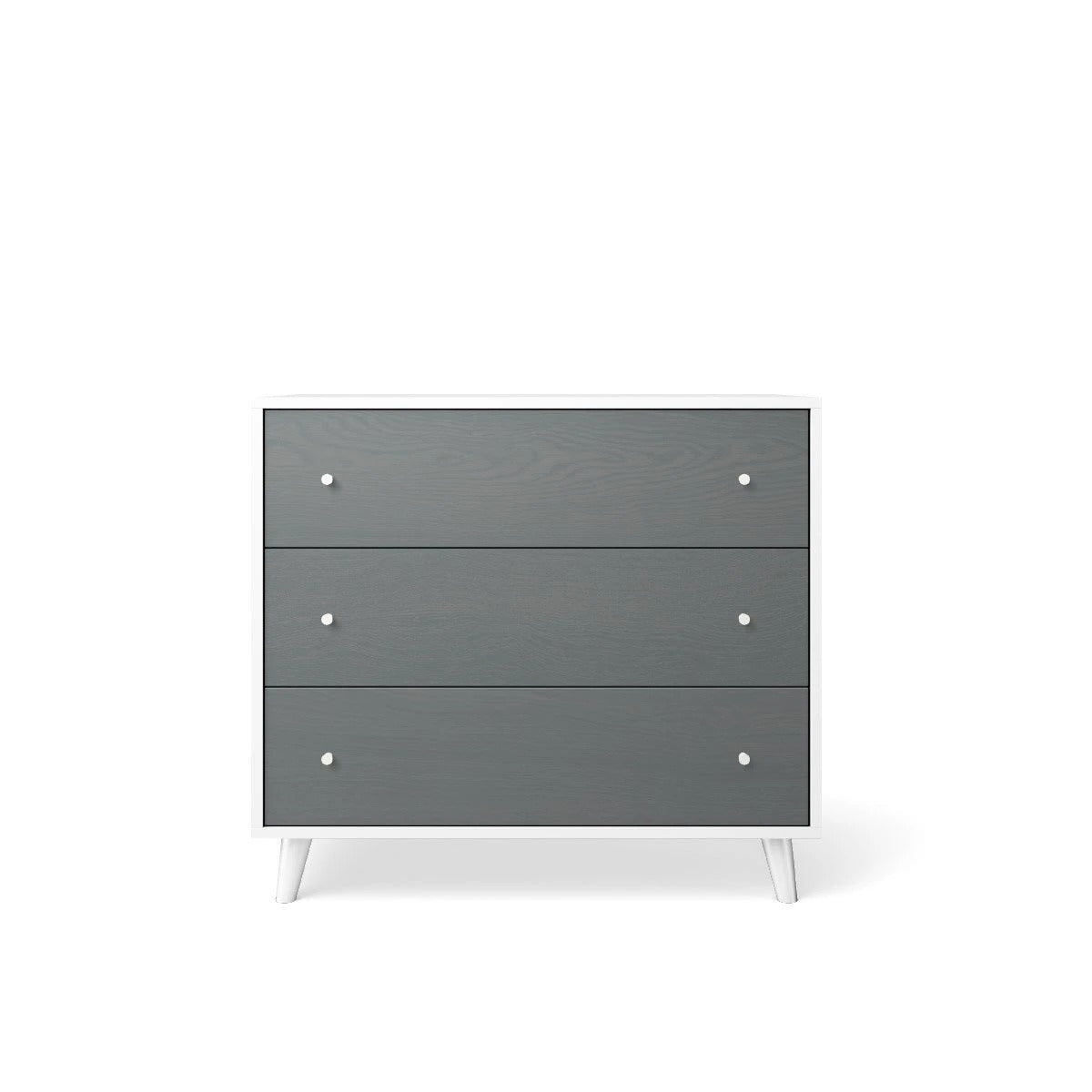 Single Dresser Washed Grey with Solid White