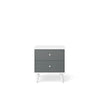 Nightstand Washed Grey with Solid White