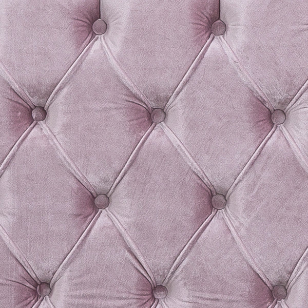Tufted Panel Pink Velvet