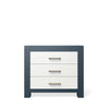 Single Dresser Navy with Solid White