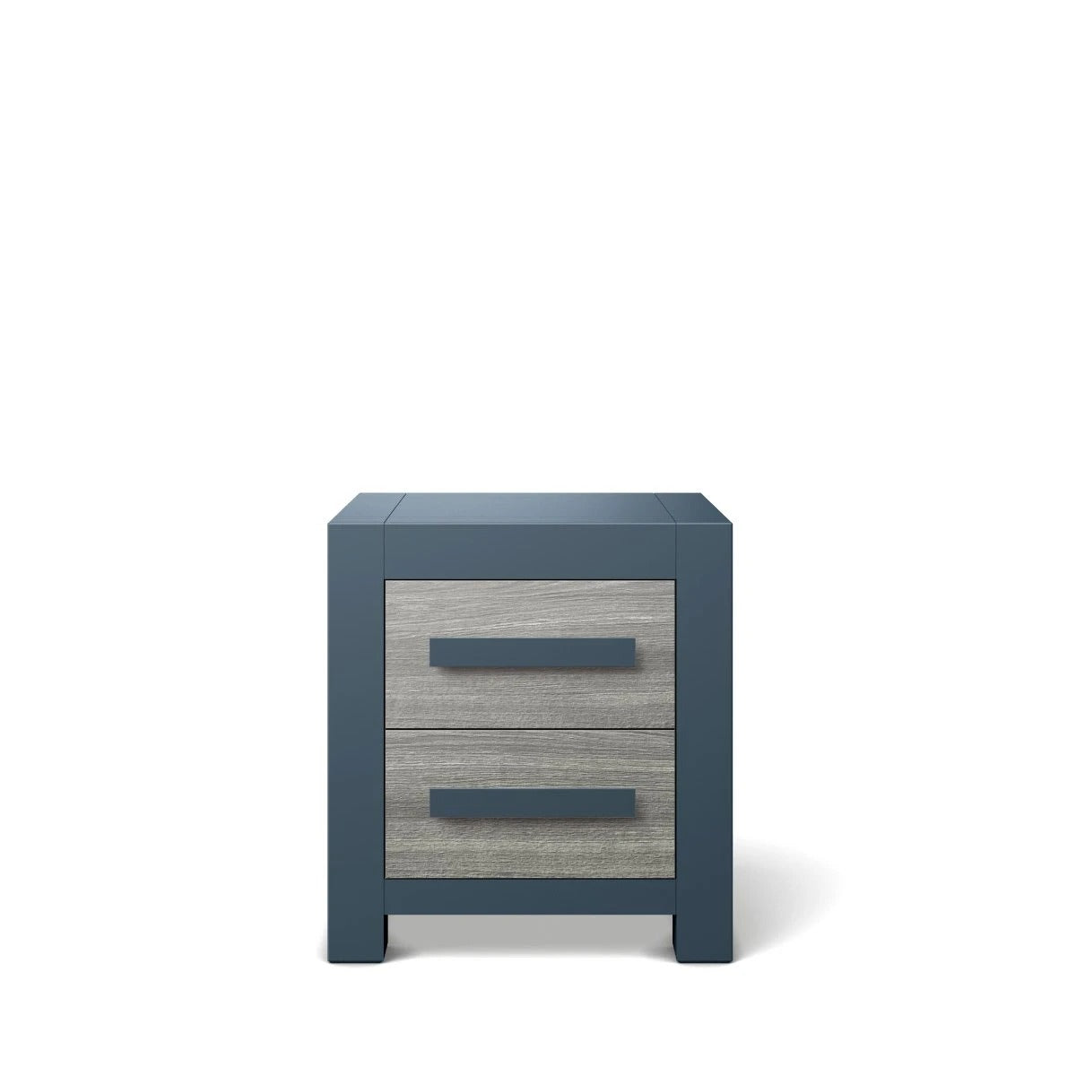 Nightstand Navy with Silver Frost