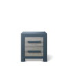 Nightstand Navy with Silver Frost