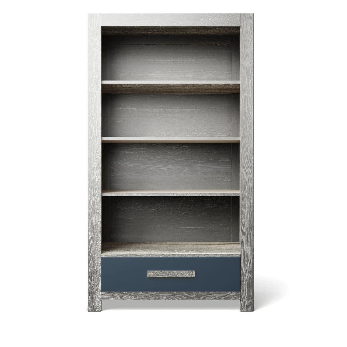 Bookcase Silver Frost with Navy