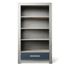 Bookcase Silver Frost with Navy