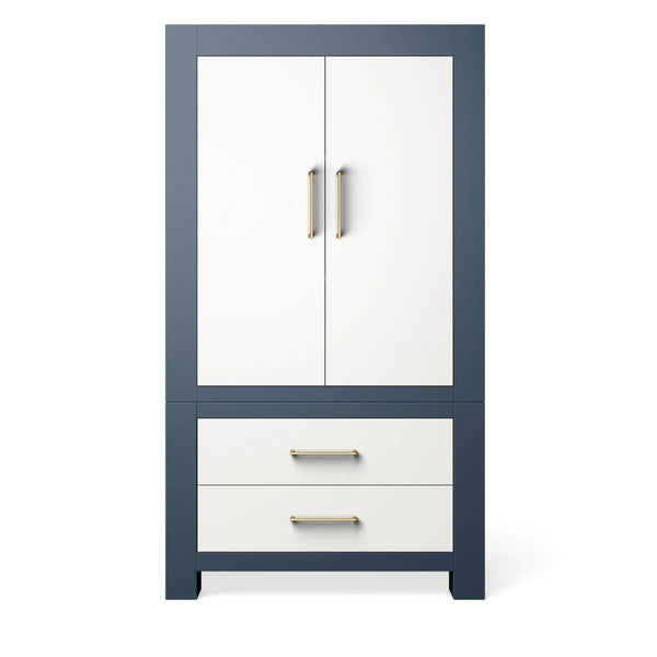 Armoire Navy with Solid White