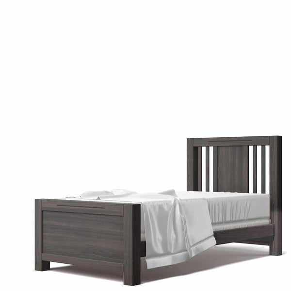 Twin Bed Oil Grey