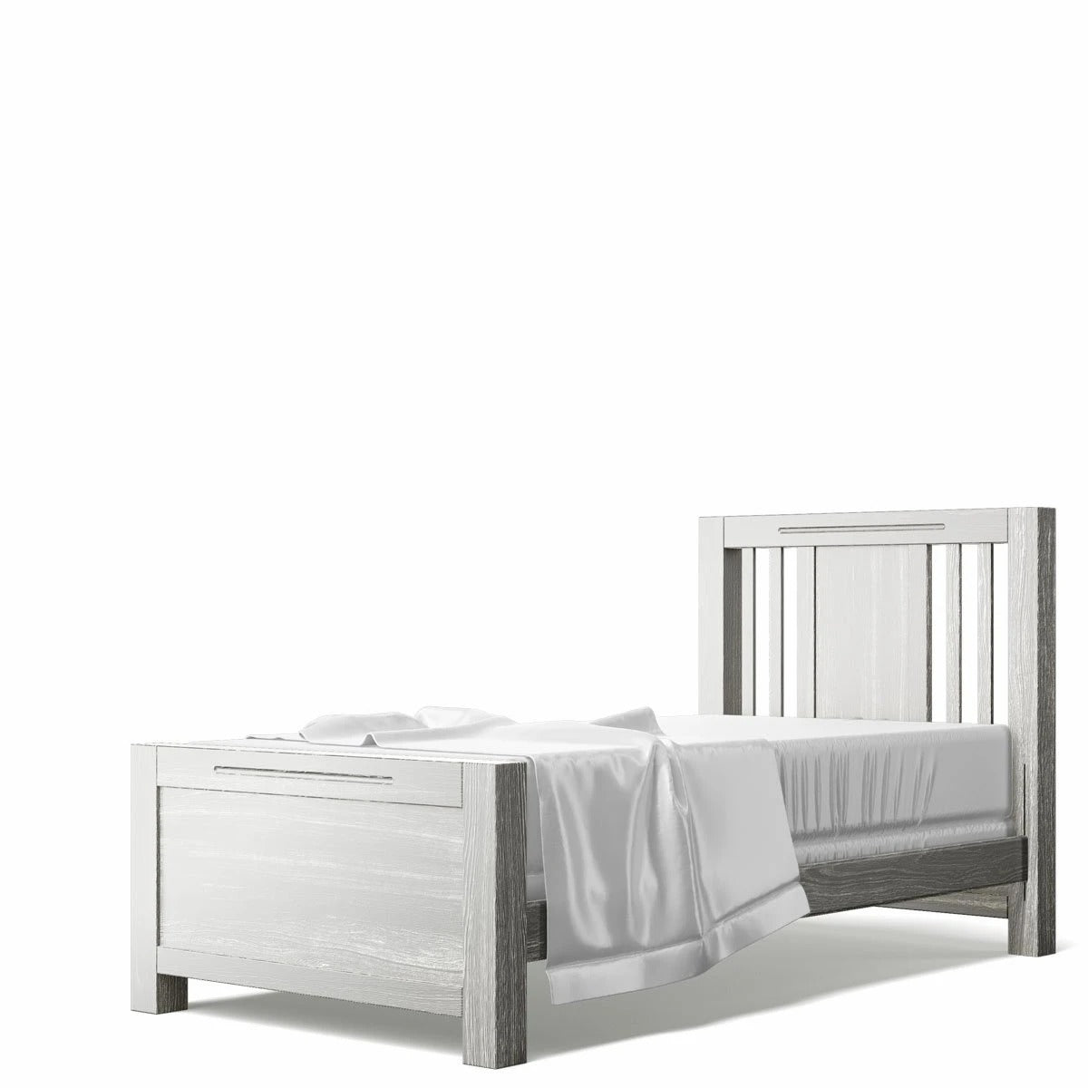 Twin Bed Silver Frost