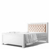 Full Bed Tufted Headboard Solid White