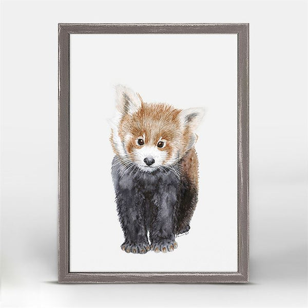Red Panda Portrait, Mini Framed Canvas