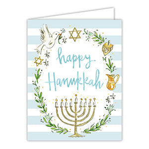 Card - Happy Hanukkah,  Handpainted Icons