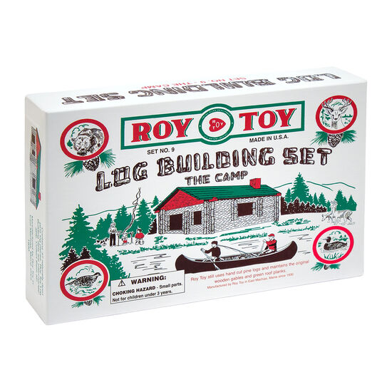 Roy Toy Log Camp Boxed 37PCS