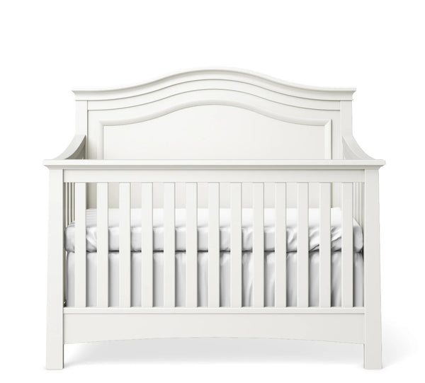 Convertible Crib Solid Back White