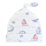 Sailor Printed Hat With Knot